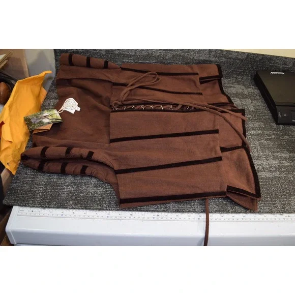NEW French Meadows TAVERN BODICE Corset WOMENS XXXXL Brown Renn Fest Wench $118 - Picture 11 of 13